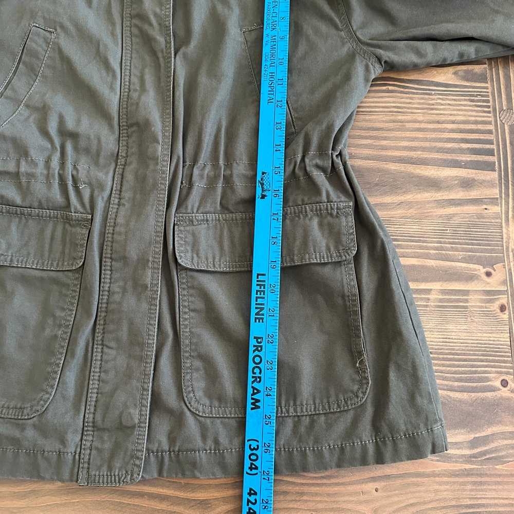 Women’s Universal Thread Green Utility Jacket Bla… - image 8